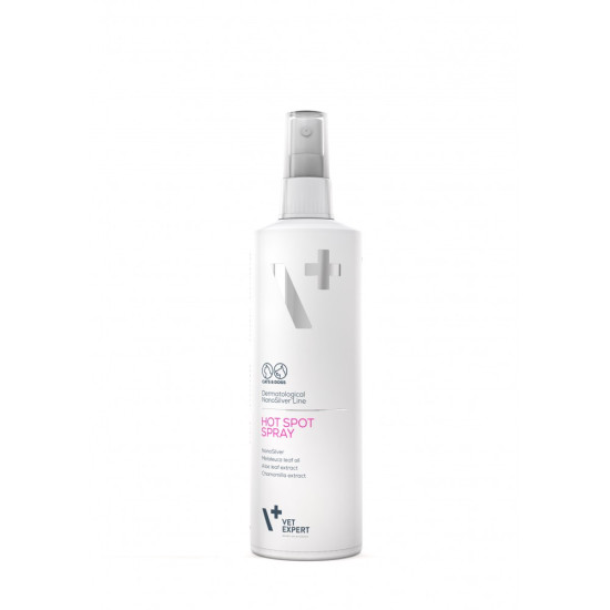 Spray Hot Spot Vet Expert – Pentru Tratamentul Leziunilor Locale ale Pielii, cu Nanosilver – 100 ml